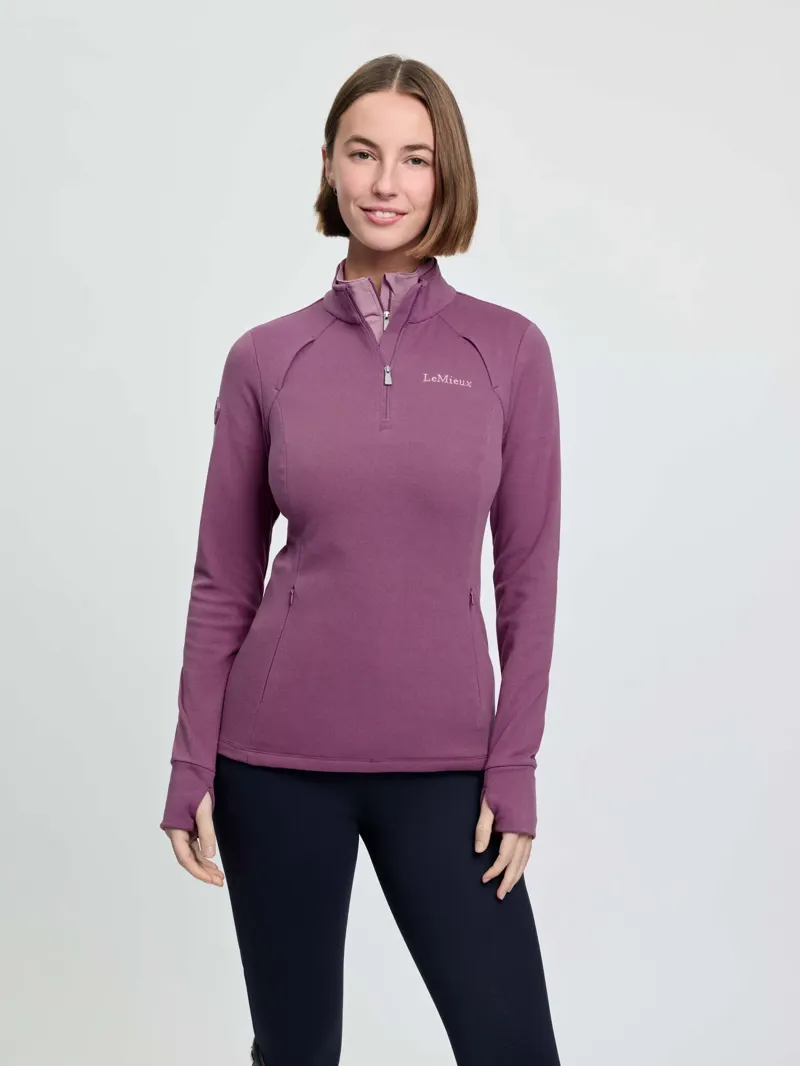 LeMieux Frances Quarter Zip Fleece - Mallow