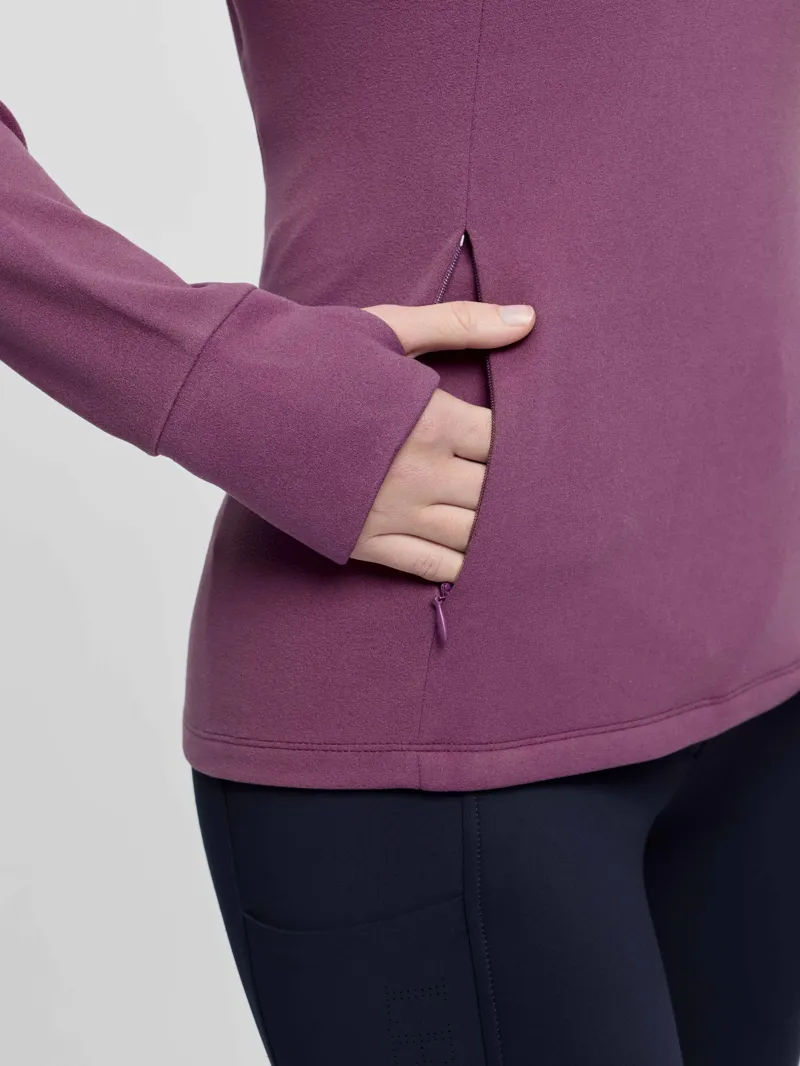 LeMieux Frances Quarter Zip Fleece - Mallow-2