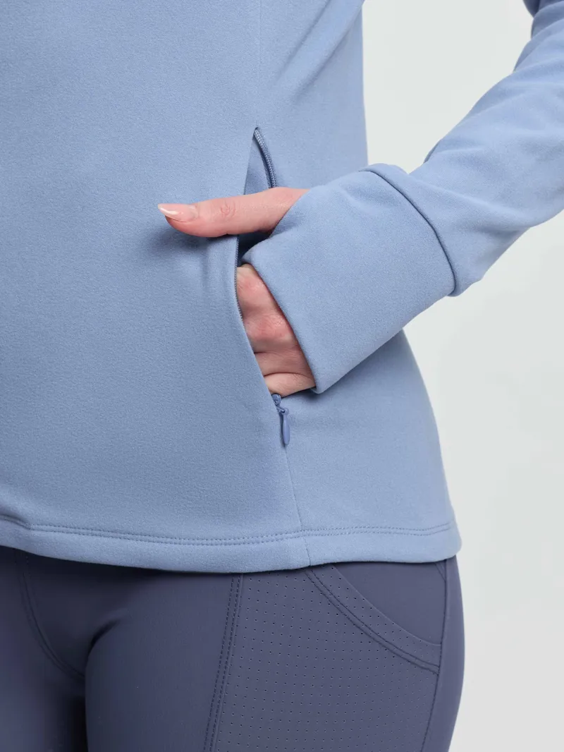 LeMieux Frances Quarter Zip Fleece - Powder Blue-4