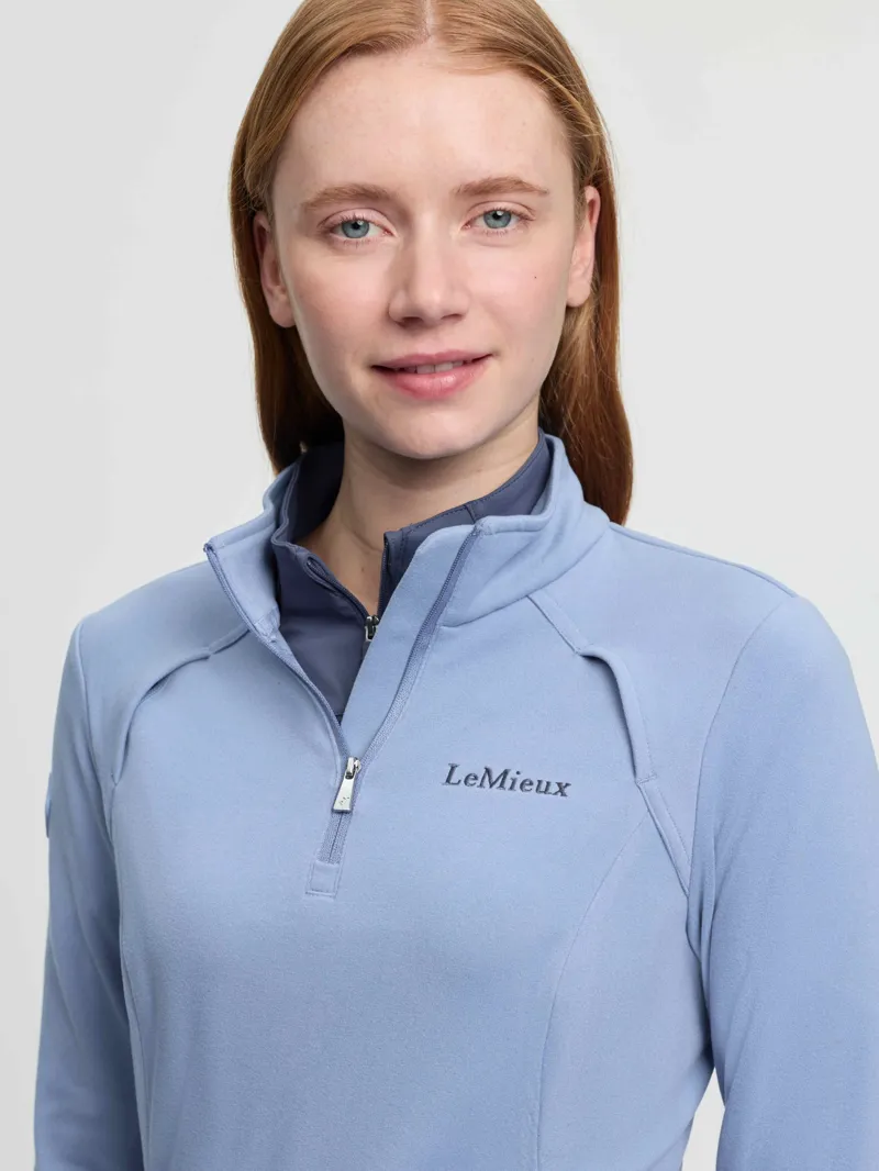 LeMieux Frances Quarter Zip Fleece - Powder Blue-3
