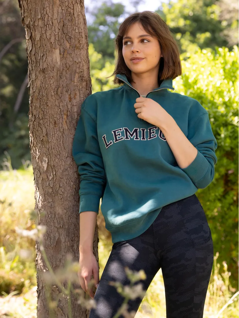 LeMieux Kelsie Quarter Neck Sweat - Jungle