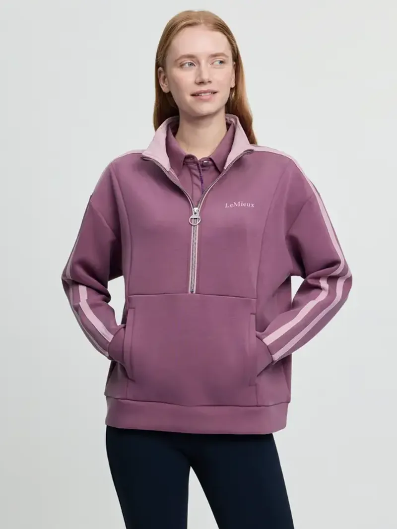 LeMieux Connie Half Zip Sweat - Mallow