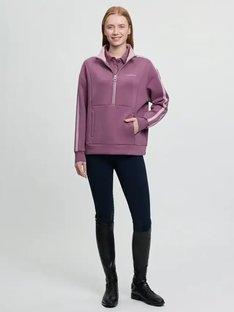 LeMieux Connie Half Zip Sweat - Mallow-4