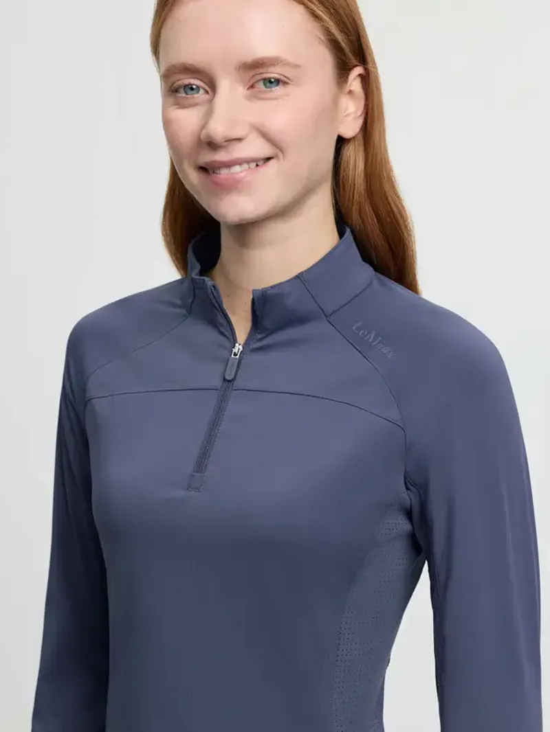LeMieux Airflow Long Sleeve Base Layer - Shadow-3
