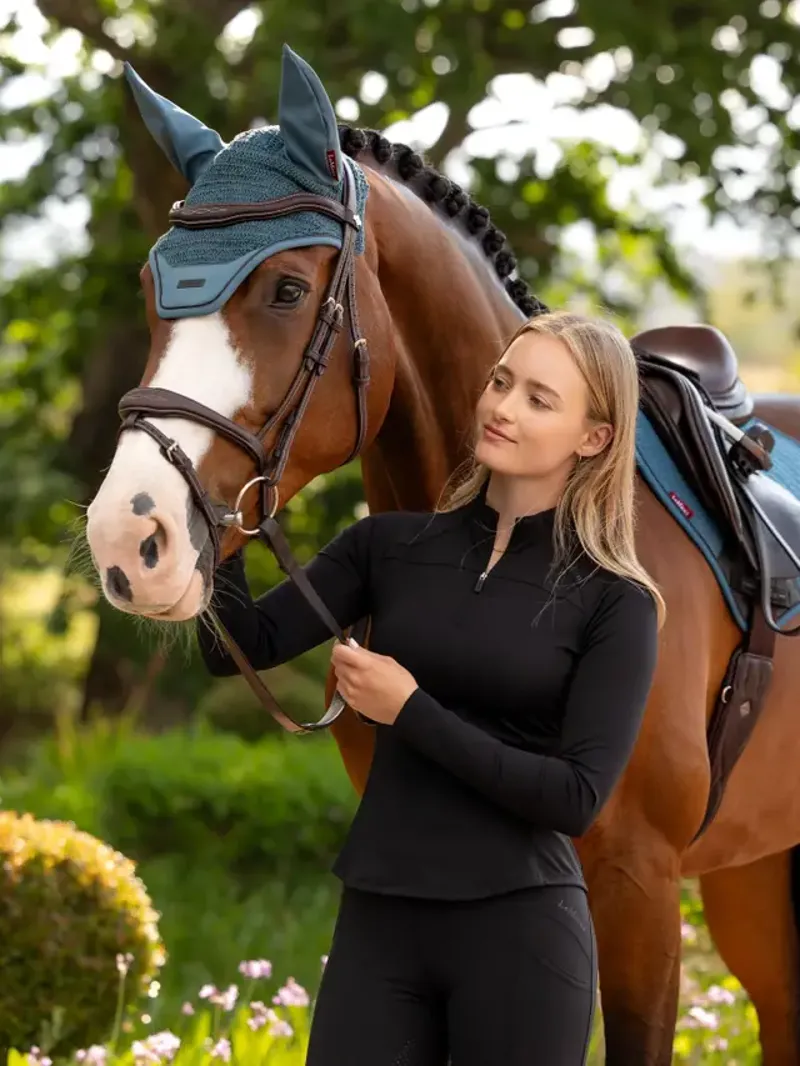 LeMieux Airflow Long Sleeve Base Layer - Black-2