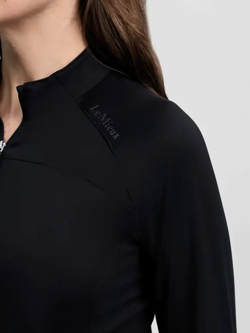 LeMieux Airflow Long Sleeve Base Layer - Black-4