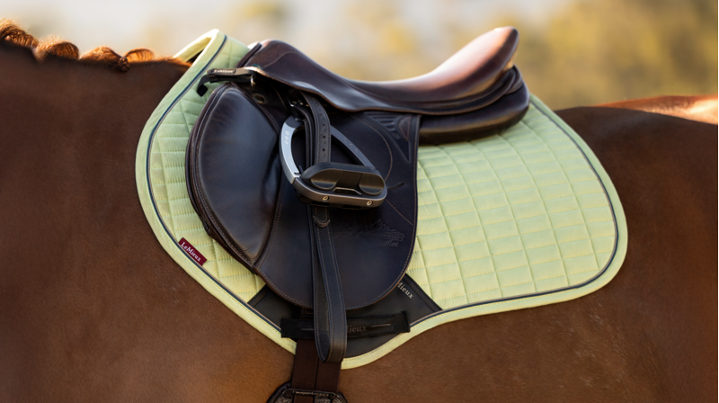 LeMieux Suede Close Contact Square - Macaron-3