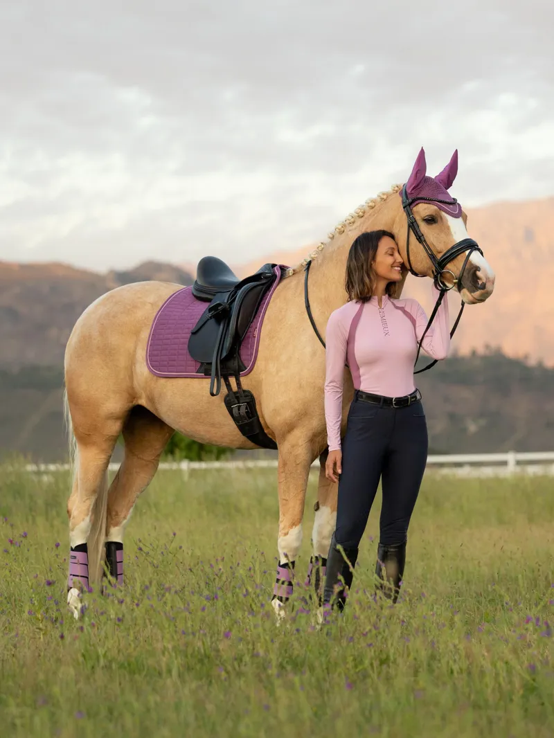 LeMieux Suede Dressage Square - Mallow Large-2