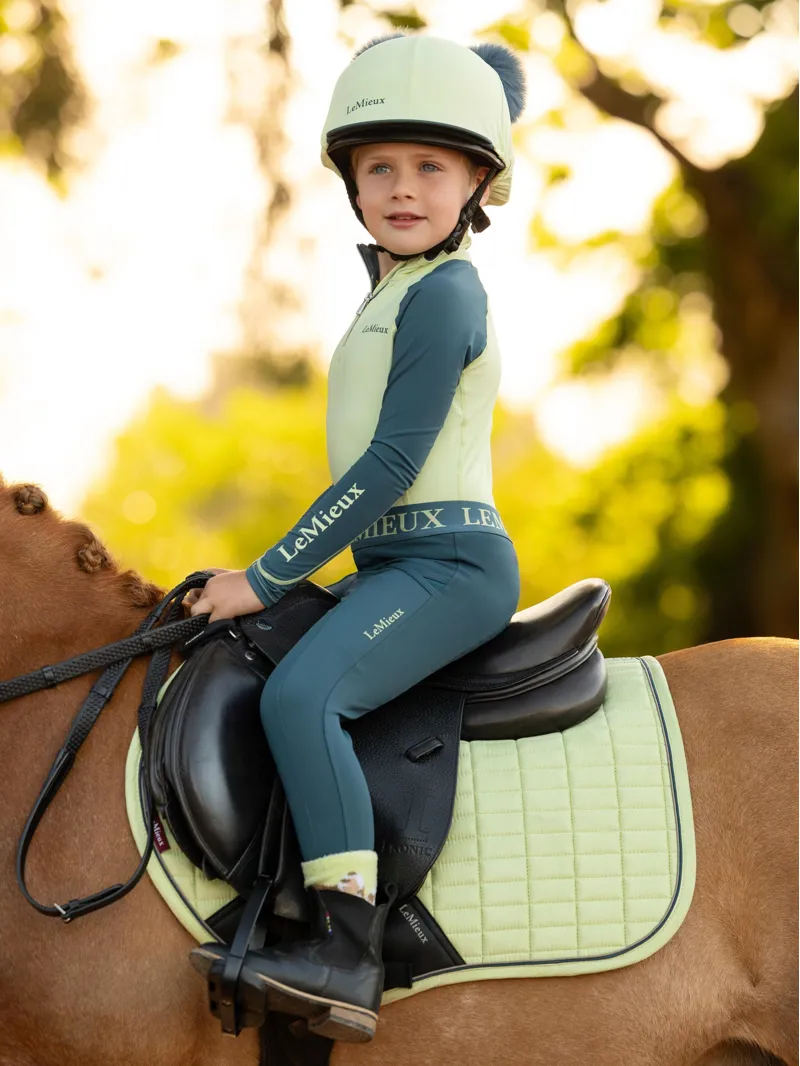 LeMieux Mini Suede Close Contact Square - Macaron XS-2