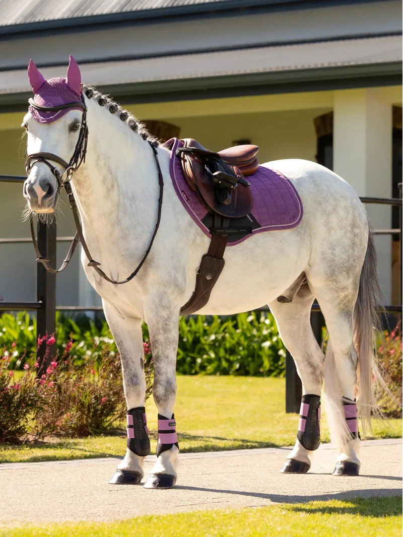 LeMieux Mini Suede Close Contact Square - Mallow XS-2