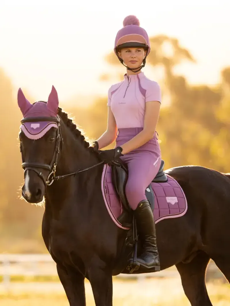 LeMieux Young Rider Mia Mesh Base Layer - Fondant-2