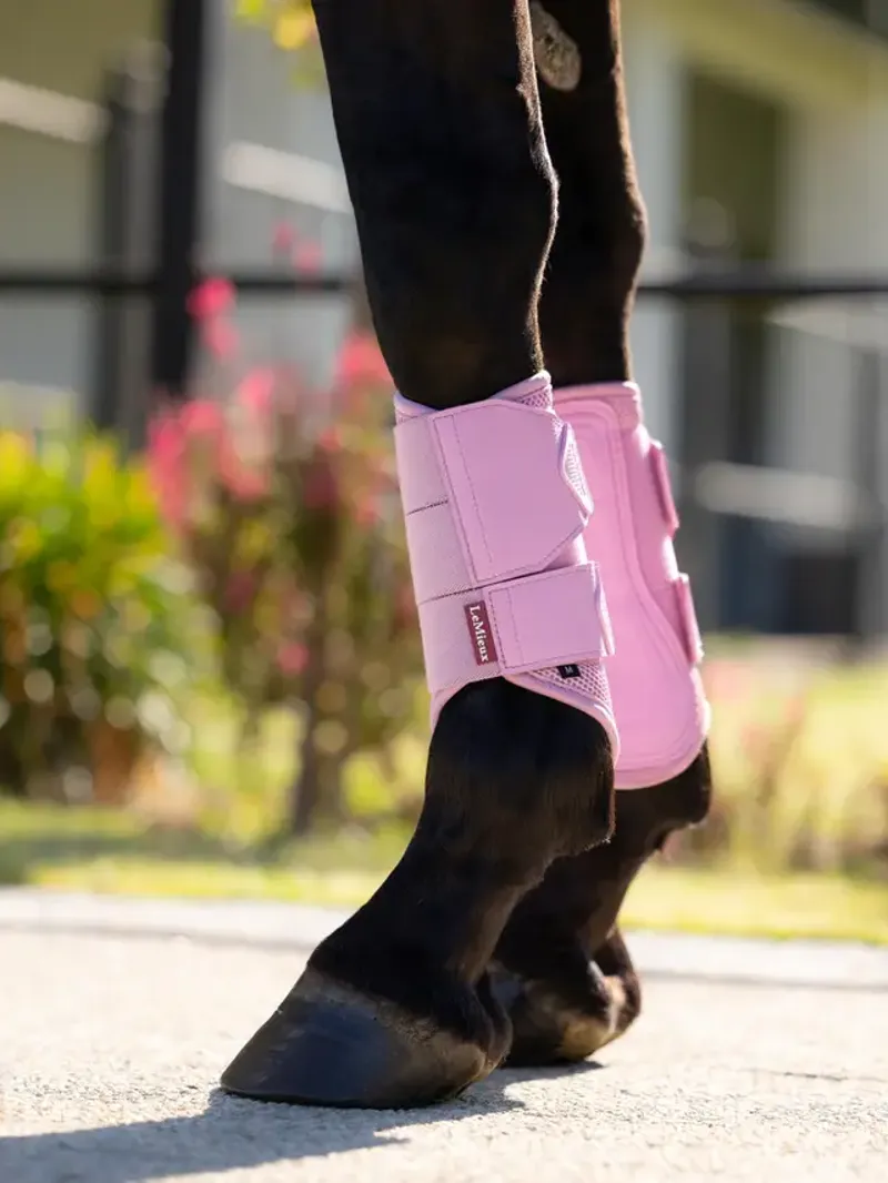 LeMieux Arika Mesh Brushing Boots - Fondant-3