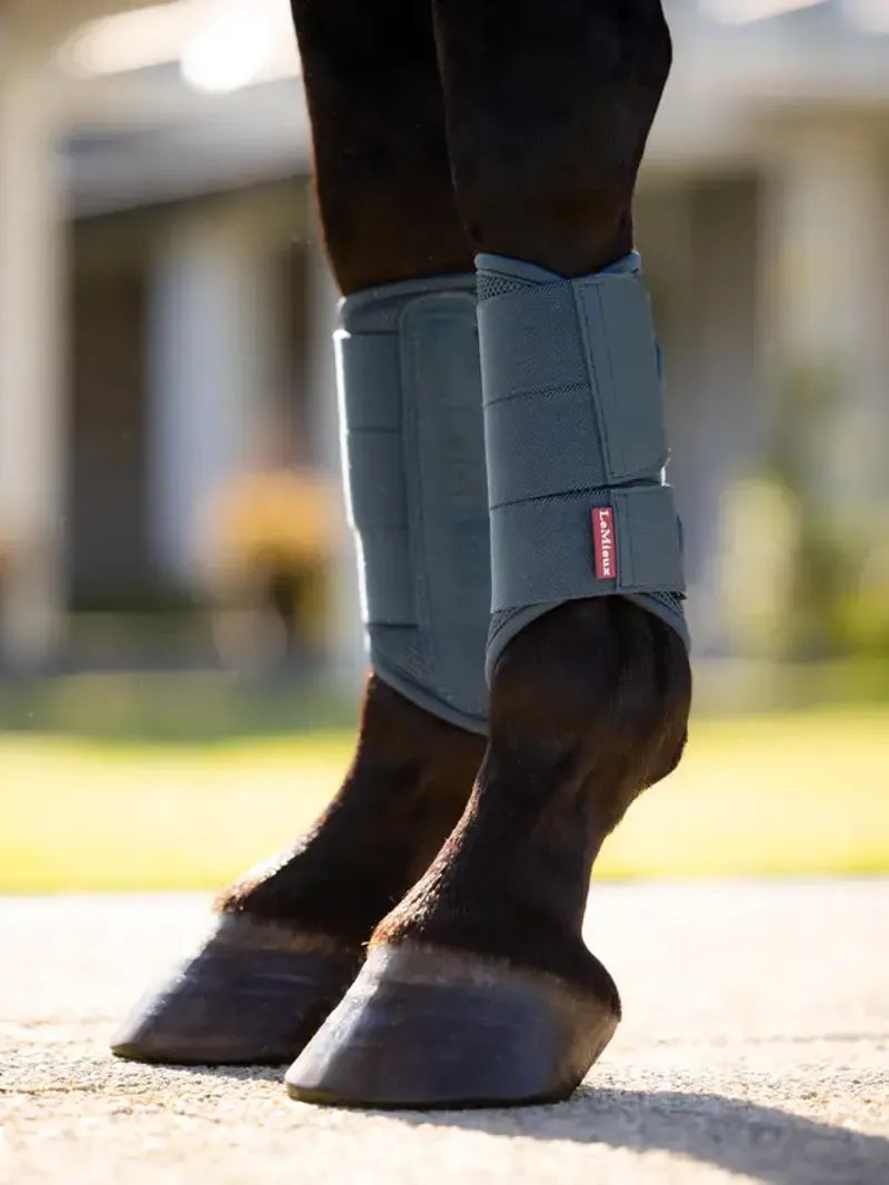 LeMieux Arika Mesh Brushing Boots - Jungle-1