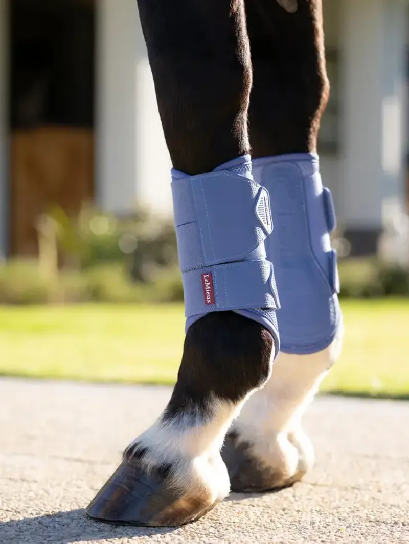 LeMieux Arika Mesh Brushing Boots - Powder Blue-1