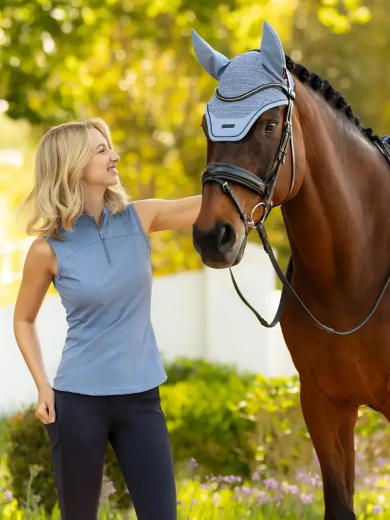 LeMieux Airflow Sleeveless Base Layer - Powder Blue-1