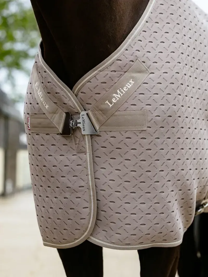 LeMieux Kudos 3D Mesh Travel Rug - Pecan-1
