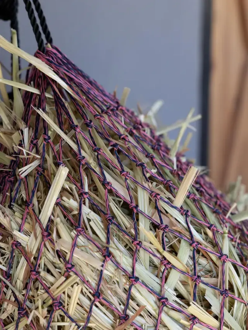 LeMieux Hippo Lite Haynet - Navy/Mallow-3