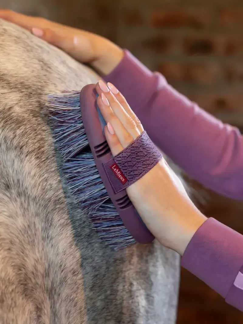 LeMieux Flexi Flicky Brush - Powder Blue-1