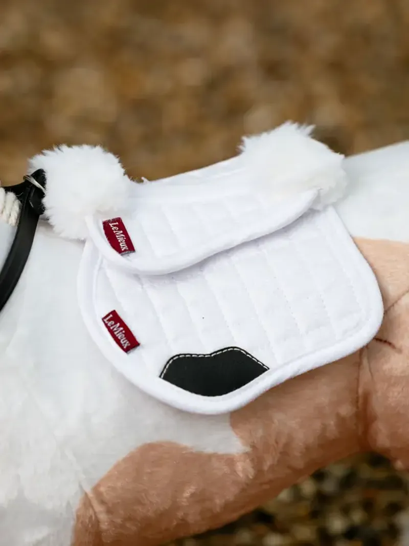 LeMieux Toy Pony Merino Half Pad - White-1