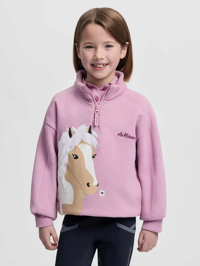 LeMieux Mini Quinn Quarter Zip Sweat - Fondant