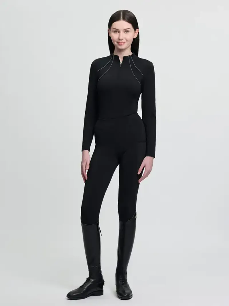 LeMieux Young Rider Airflow Base Layer - Black-3