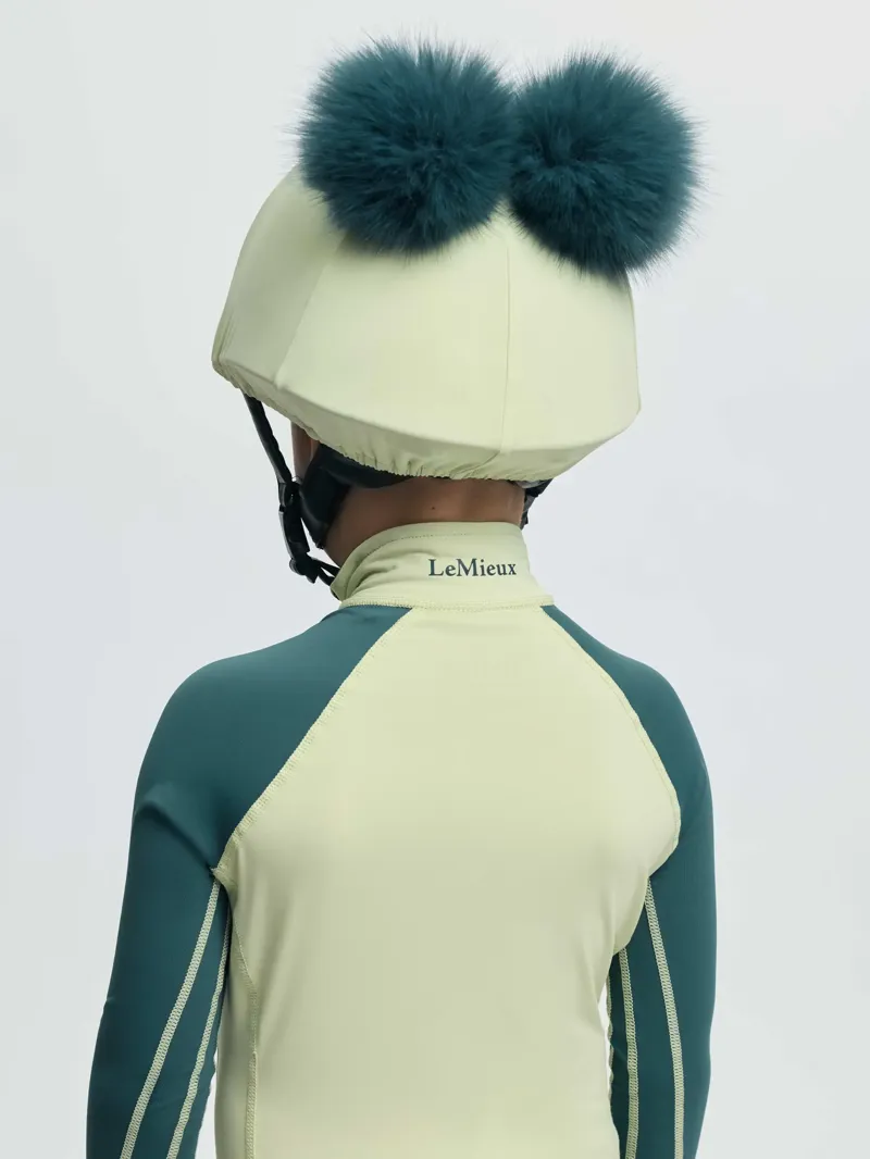 LeMieux Double Pom Hat Silk - Macaron-1