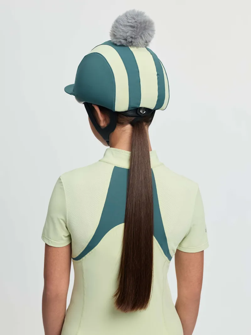 LeMieux Tempo Pom Hat Silk -Jungle-1