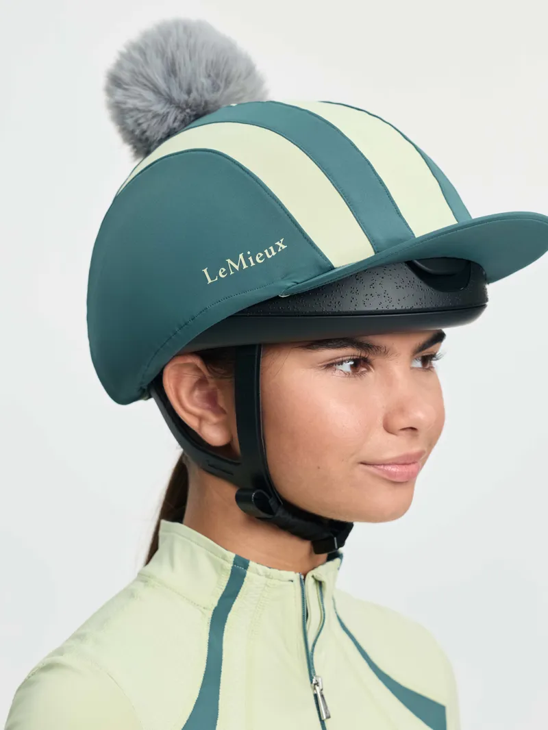 LeMieux Tempo Pom Hat Silk -Jungle-2