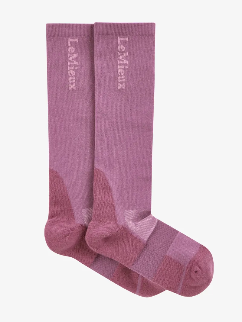 LeMieux Performance Socks - Mallow - Medium-1