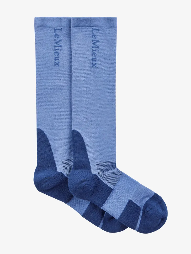 LeMieux Performance Socks - Powder Blue - Medium-1