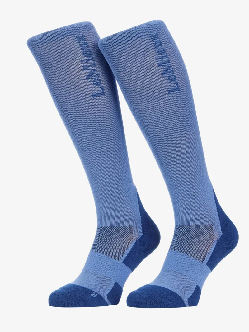 LeMieux Performance Socks - Powder Blue - Medium