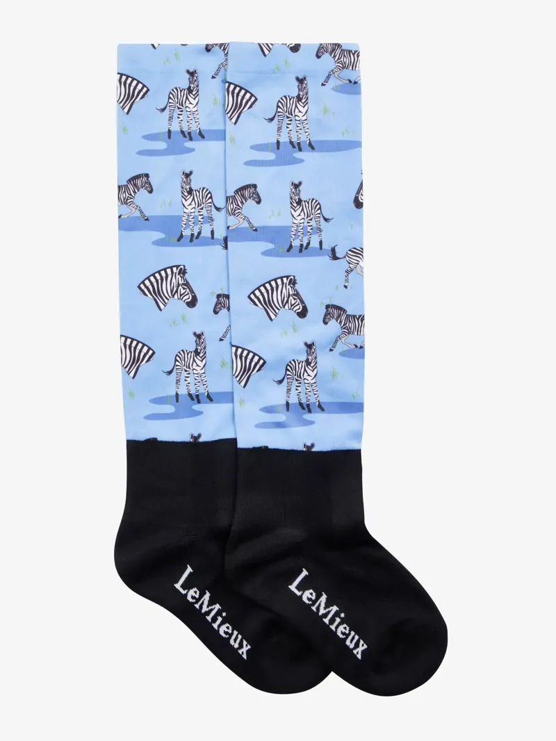 LeMieux Footsie Socks - Zebra-1