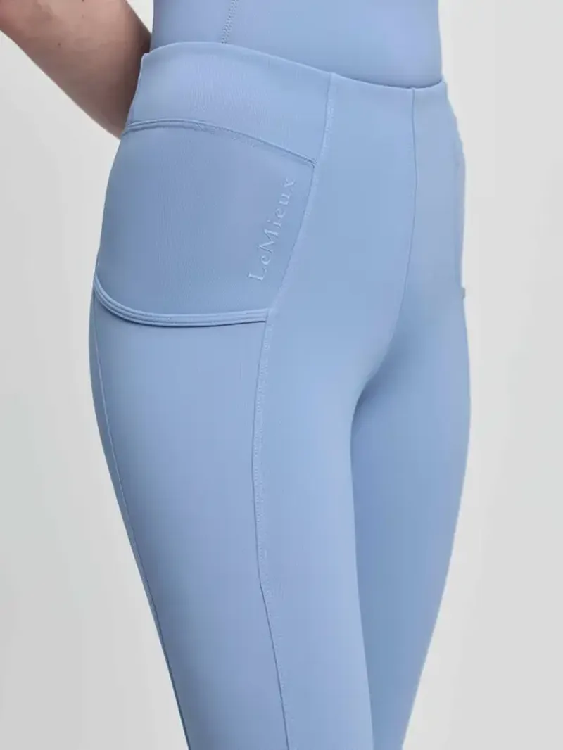 LeMieux Young Rider Orla Pull On Breech - Powder Blue-1