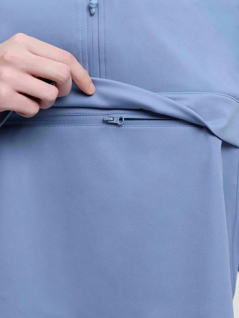 LeMieux Young Rider Paige Quarter Zip Waterproof Jacket - Powder Blue-4