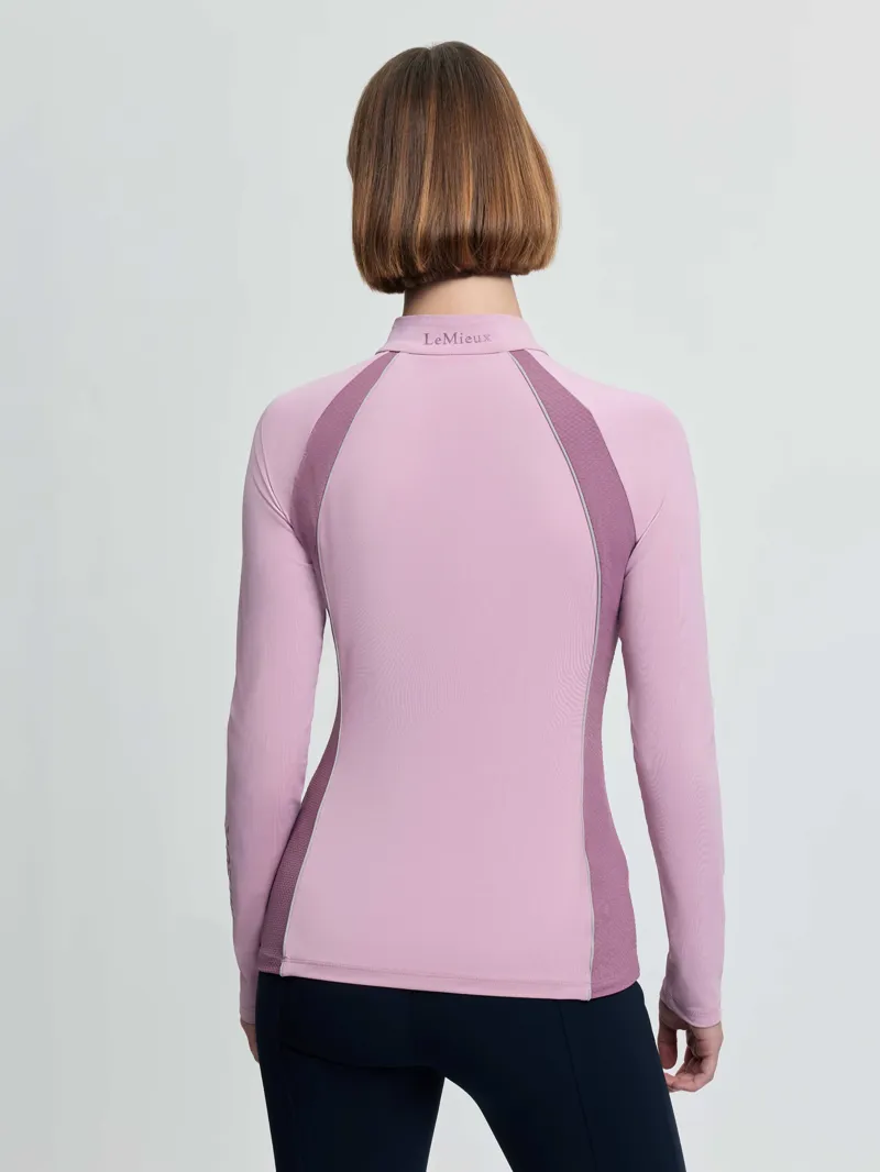 LeMieux Philippa Mesh Long Sleeve Base Layer - Fondant-1