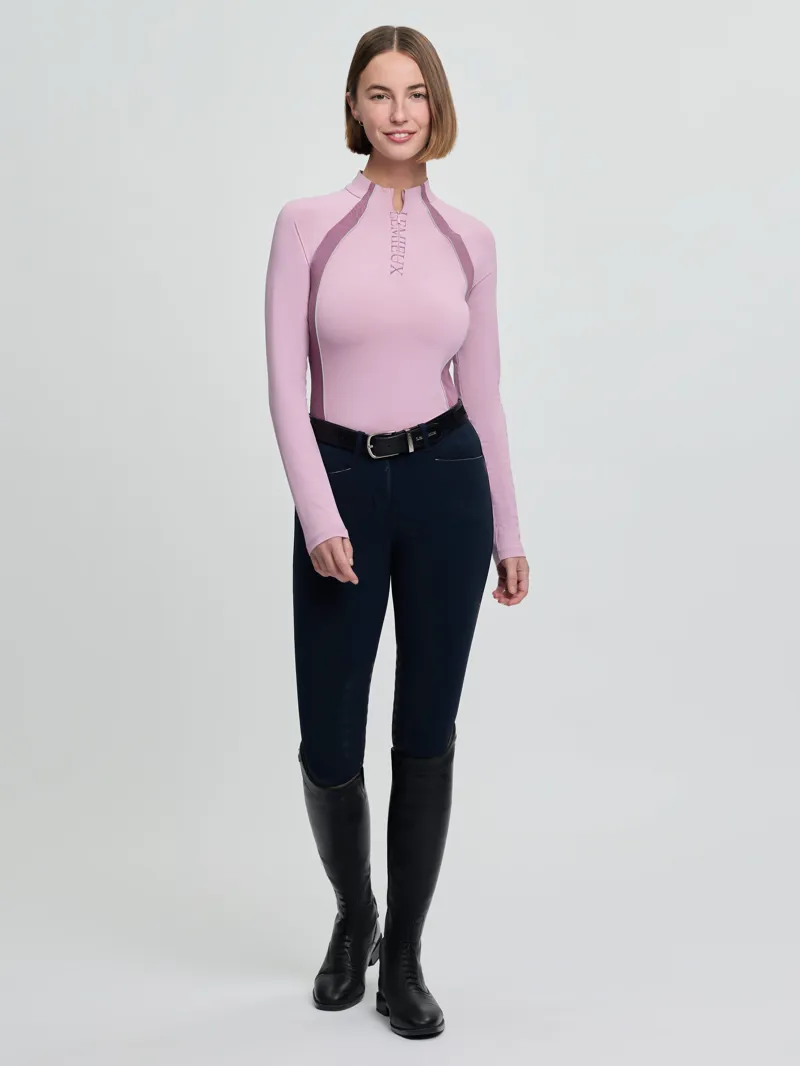 LeMieux Philippa Mesh Long Sleeve Base Layer - Fondant-4