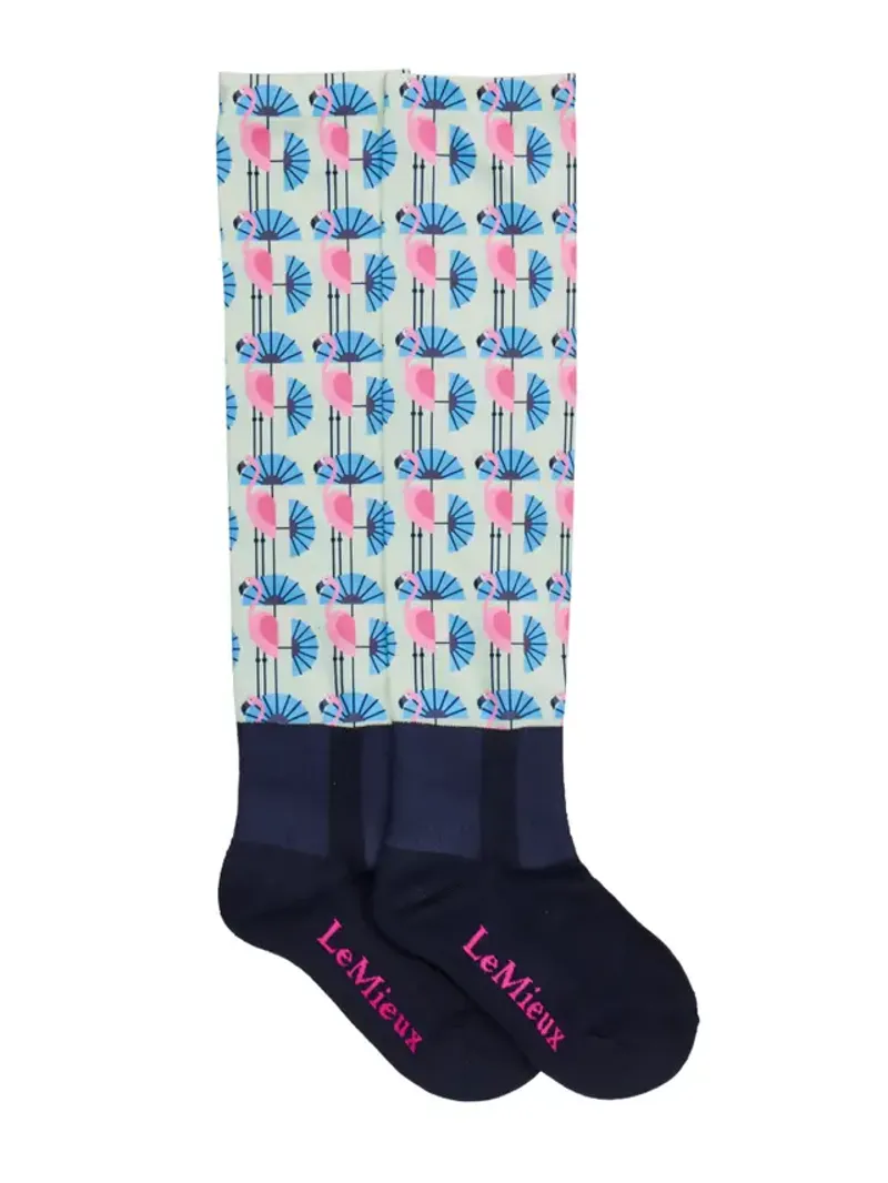 LeMieux Footsie Socks - Flamingo-1