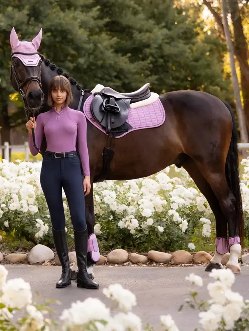 LeMieux Merino+Suede CC Square - Fondant-2