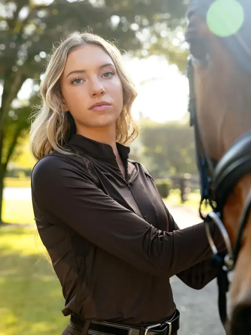 LeMieux Brilliance Heyden Lightweight Base Layer - Espresso-4