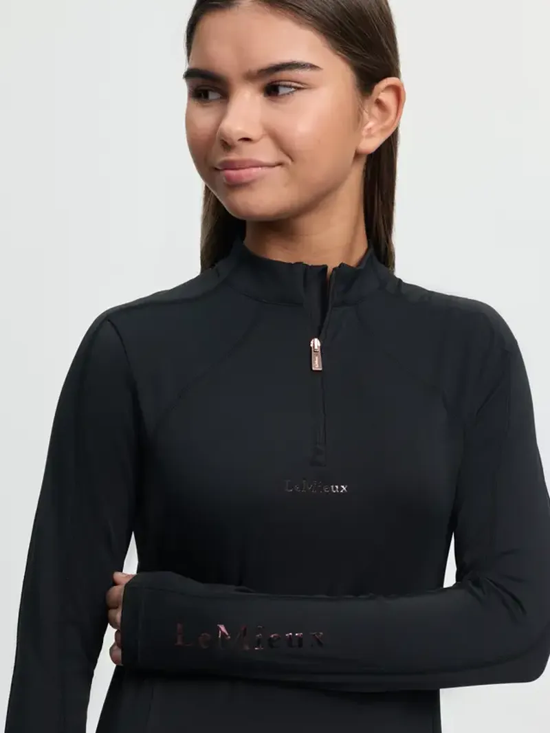 LeMieux Young Rider Sparkle Base Layer - Black-3