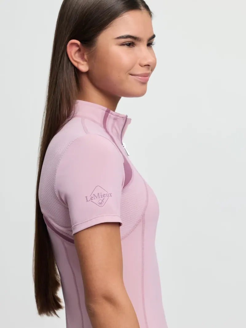 LeMieux Young Rider Mia Mesh Base Layer - Fondant-4