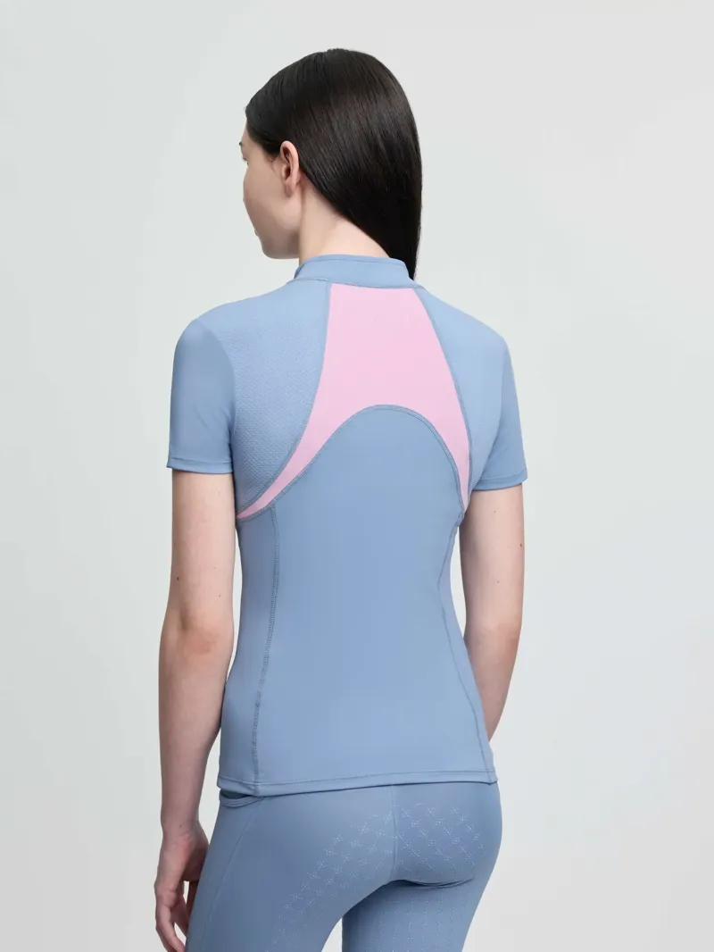 LeMieux Young Rider Mia Mesh Base Layer - Powder Blue-1