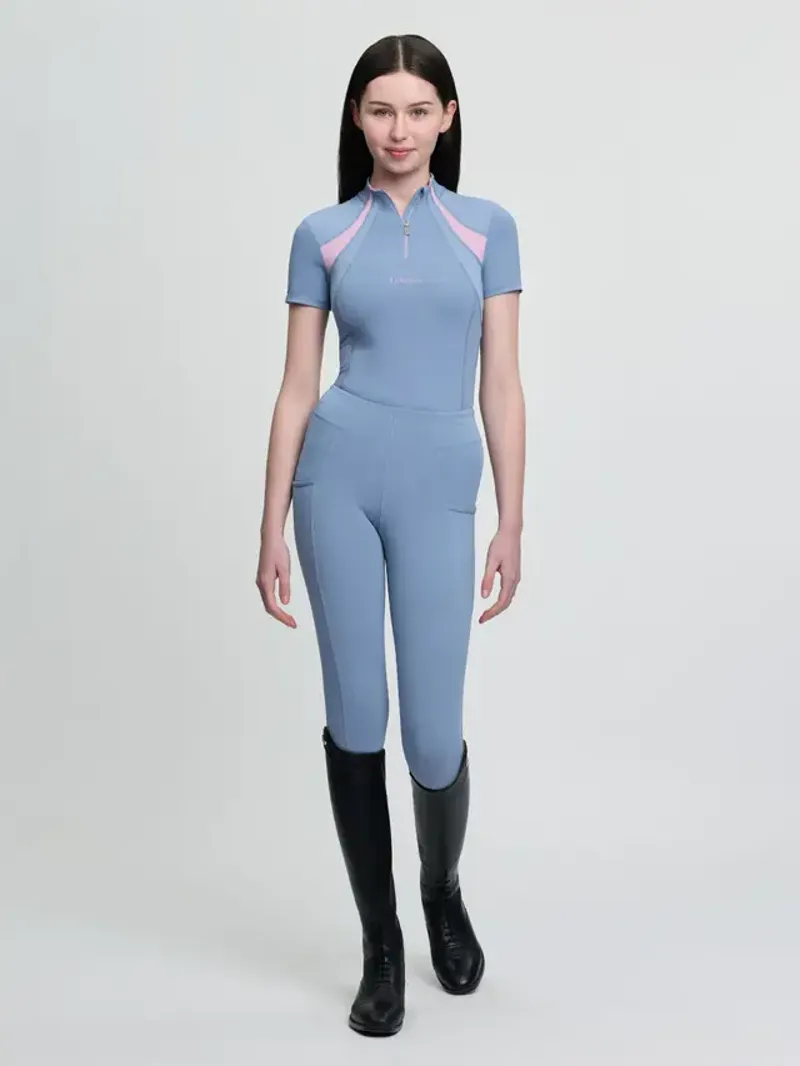 LeMieux Young Rider Mia Mesh Base Layer - Powder Blue-3