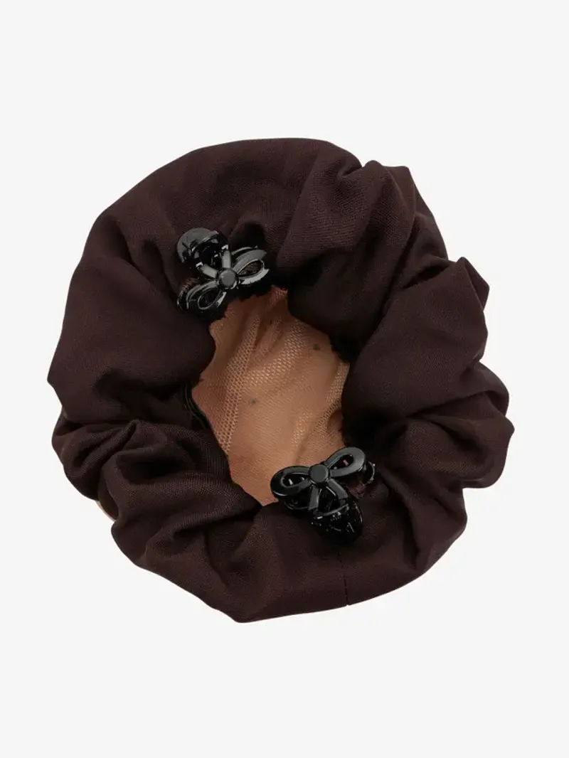 LeMieux Scrunchie with Crystal Hair Net Brown/Blonde-1