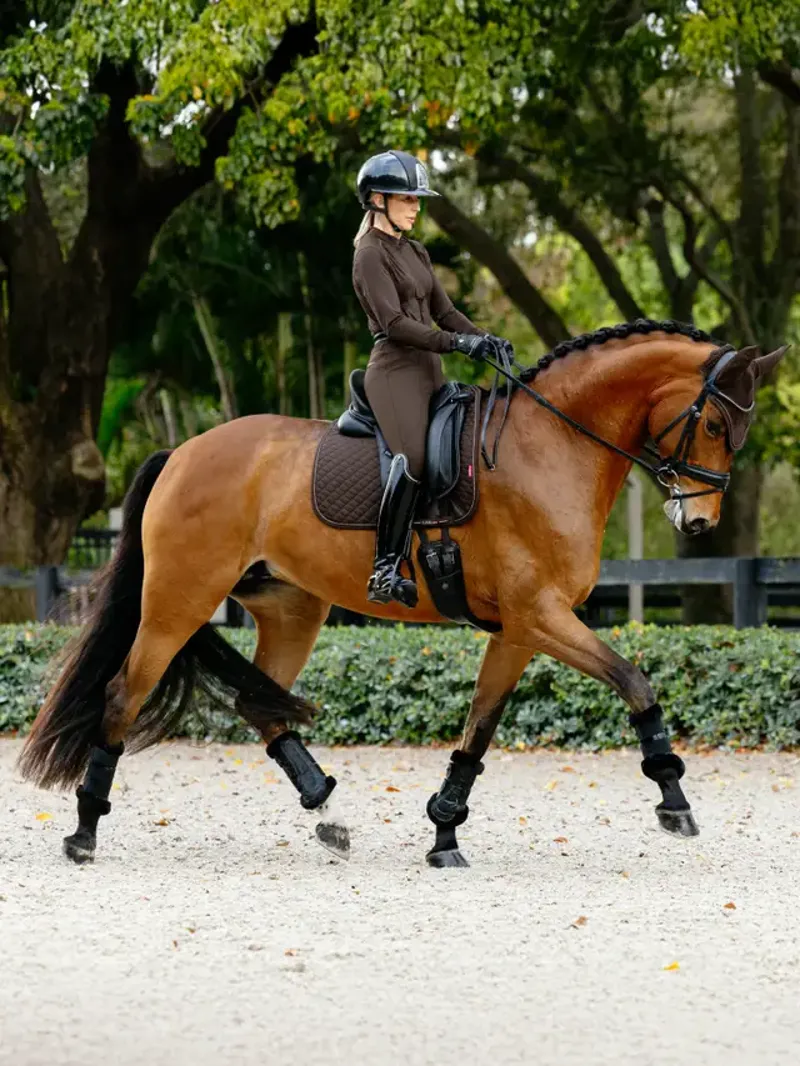 LeMieux Brilliance Dressage Square - Espresso Large-3