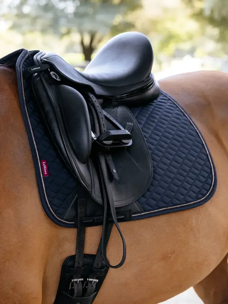 LeMieux Brilliance Dressage Square - Navy Large-2