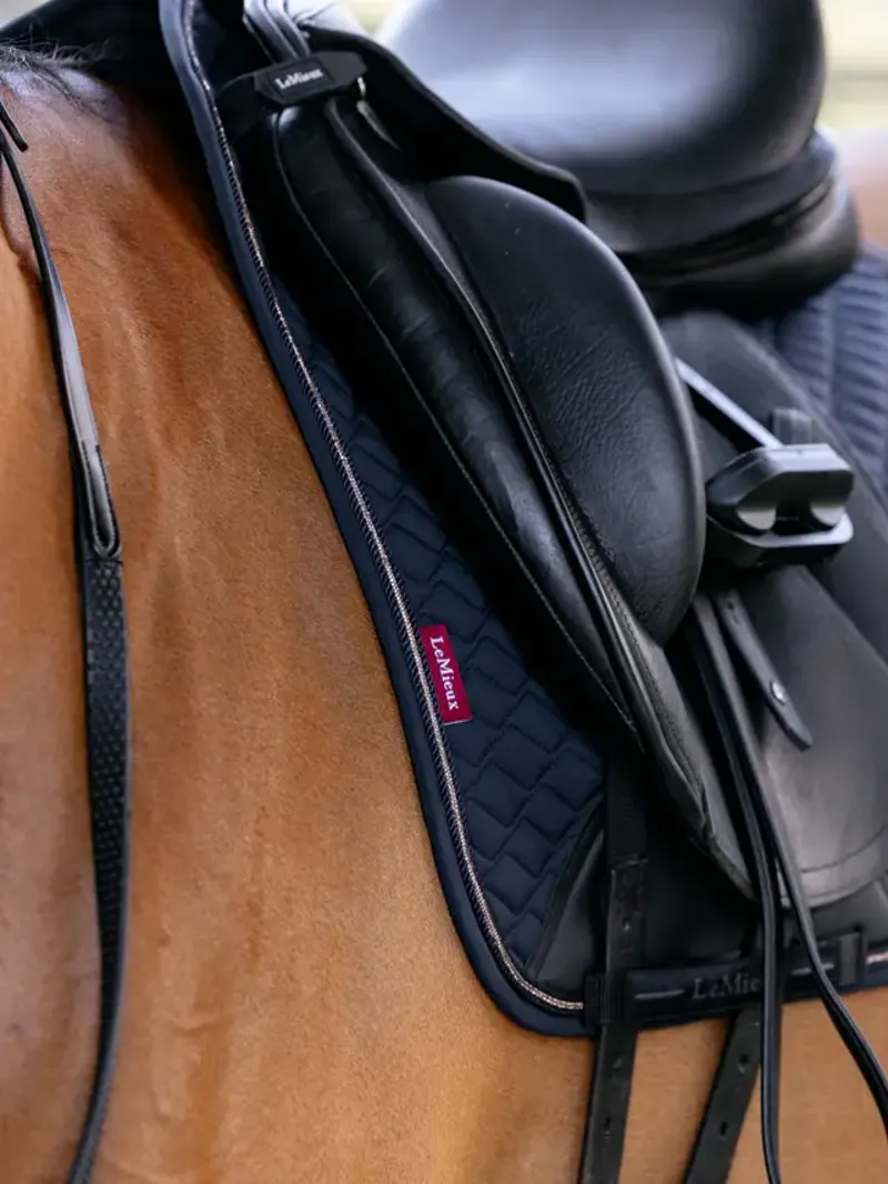LeMieux Brilliance Dressage Square - Navy Large-1