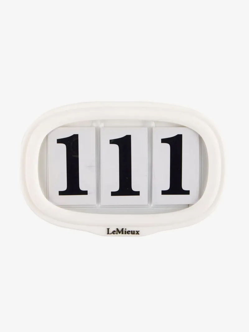 LeMieux Saddle Pad Number Holder - White