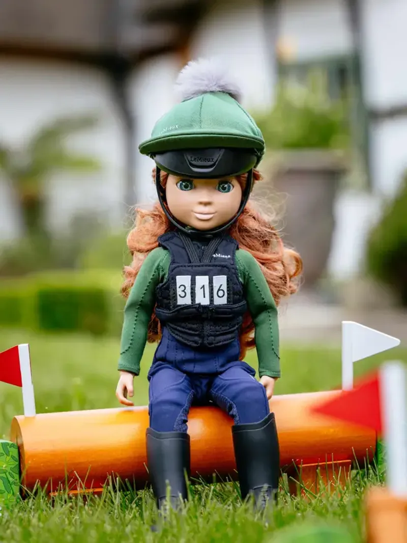 LeMieux Toy Rider Body Protector and Number Bib - Black-2