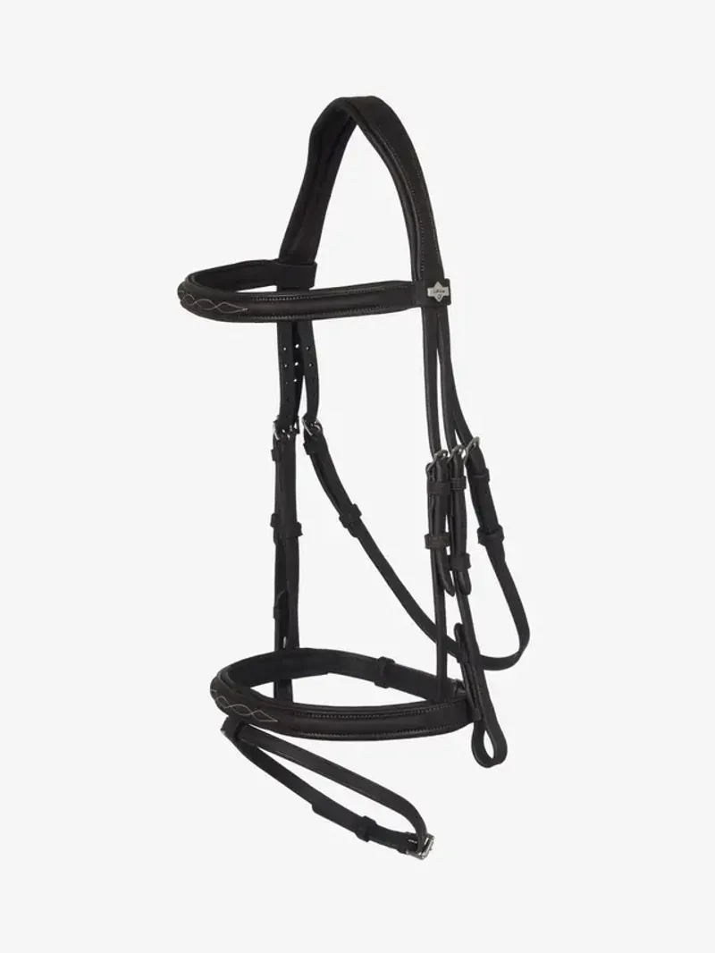 LeMieux Arika Classique Flash Bridle - Brown-1